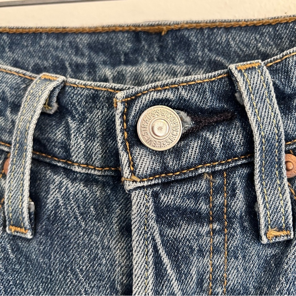 Levi’s 501 Premium Denim High Rise Button Fly 95% Cotton Size 27 - Picture 6 of 17